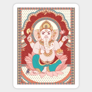 Ganesha is the Indian god of wealth and abundance. Sticker